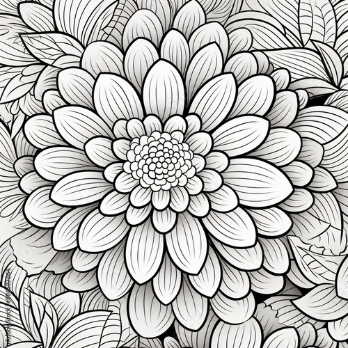 flower coloring book