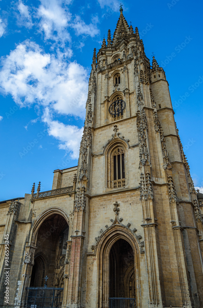 Gothic Cathedral of San Salvador in Oviedo, Asturias, Spain Gothic Cathedral of San Salvador in Oviedo, Asturias, Spain