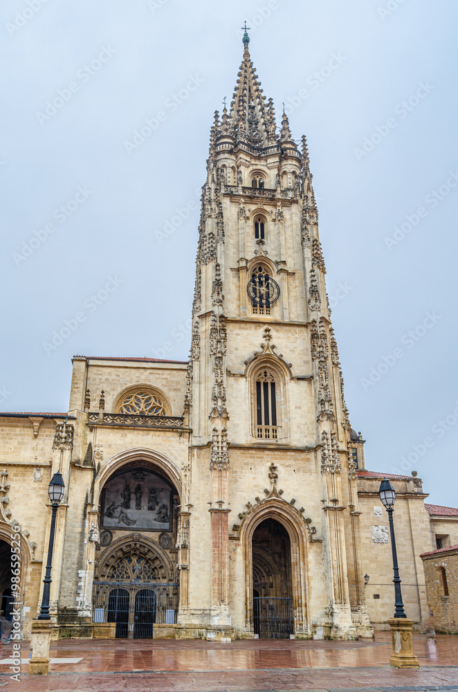 Gothic Cathedral of San Salvador in Oviedo, Asturias, Spain Gothic Cathedral of San Salvador in Oviedo, Asturias, Spain