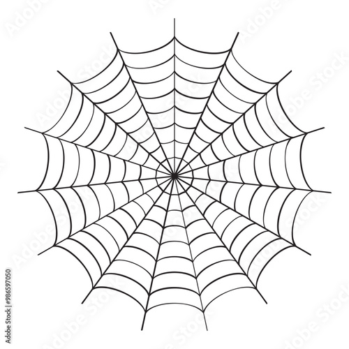 vector spider web icon isolated. cobweb background