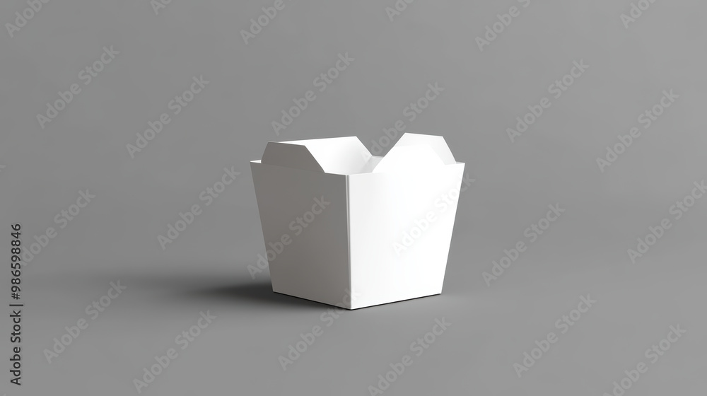 clean, white cardboard takeaway box perfect for food packaging clean, white cardboard takeaway box perfect for food packaging