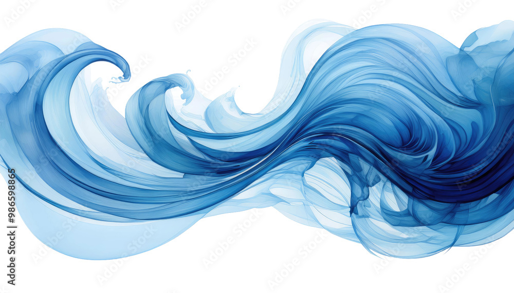 Abstract blue wave design Abstract blue wave design