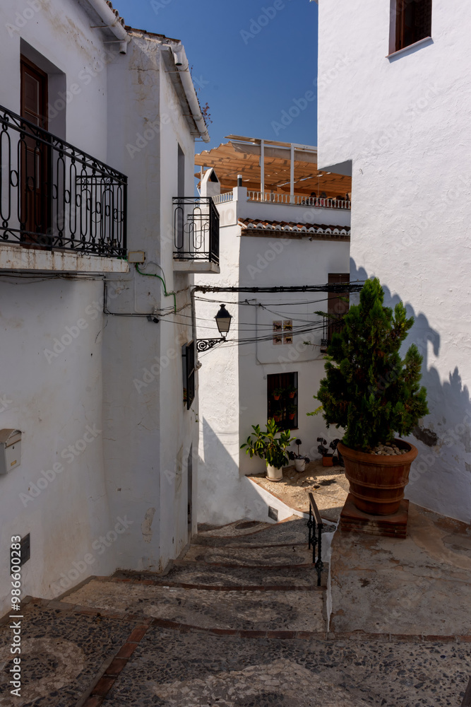 Fototapeta premium Pueblos Blancos de Andalucía, Frigiliana, Málaga, España
