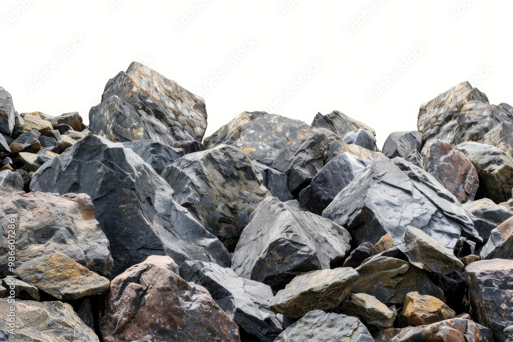 A natural rock formation with multiple layers stacked on top of each other A natural rock formation with multiple layers stacked on top of each other