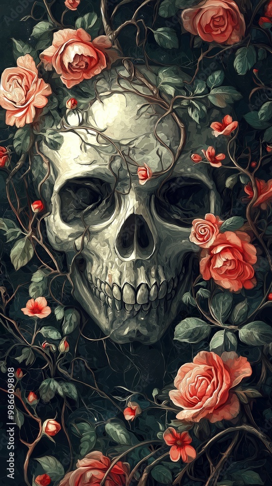 Intricate Ornate Skull Design Perfect for Tattoo or Graphic Use Intricate Ornate Skull Design Perfect for Tattoo or Graphic Use