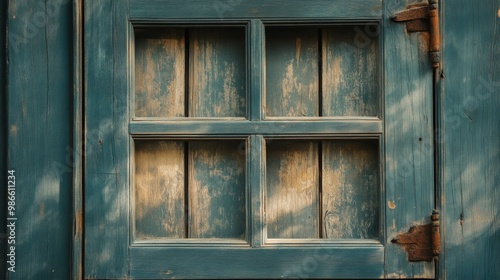 Wallpaper Mural Window shut, wood frame, close up. Torontodigital.ca