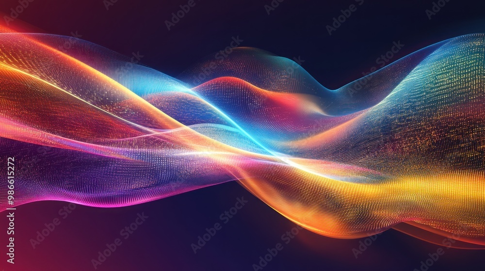 Abstract Colorful Light Wave Abstract Colorful Light Wave