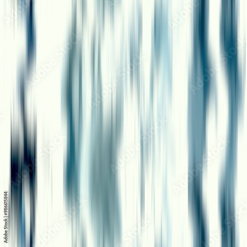 Modern summer thin line striped blur wash seamless pattern background for trendy beach wear and coastal living designs. Repeatable alcohol ink bleed effect in blue white indigo colors