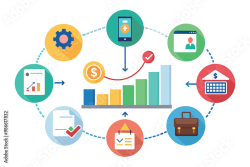 Analyzing key factors for successful business expansion using digital tools and data visualization techniques, Assess guidelines for business expansion, simple picture.