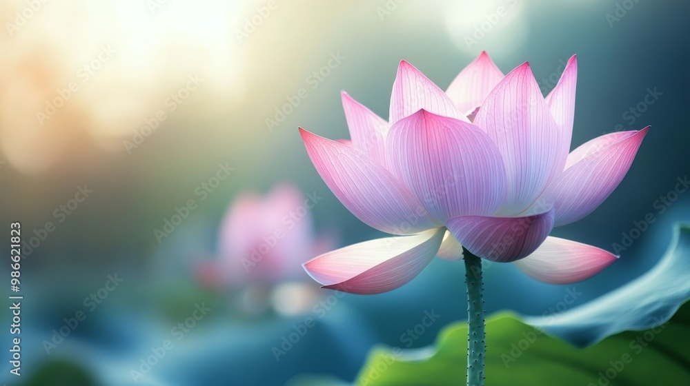 Lotus blooms in wilderness. Lotus blooms in wilderness.