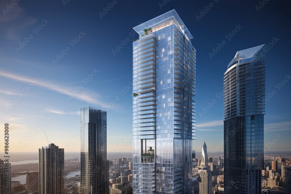 Innovative Skyscraper Development: Modern Glass and Steel High-Rise Architecture Innovative Skyscraper Development: Modern Glass and Steel High-Rise Architecture