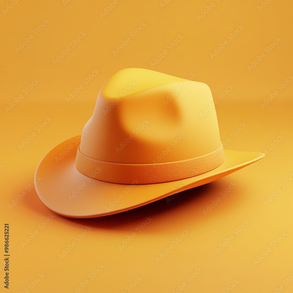 3D Hat Icon: Classic and Stylish Headwear Illustration Logo 3D Hat Icon: Classic and Stylish Headwear Illustration Logo