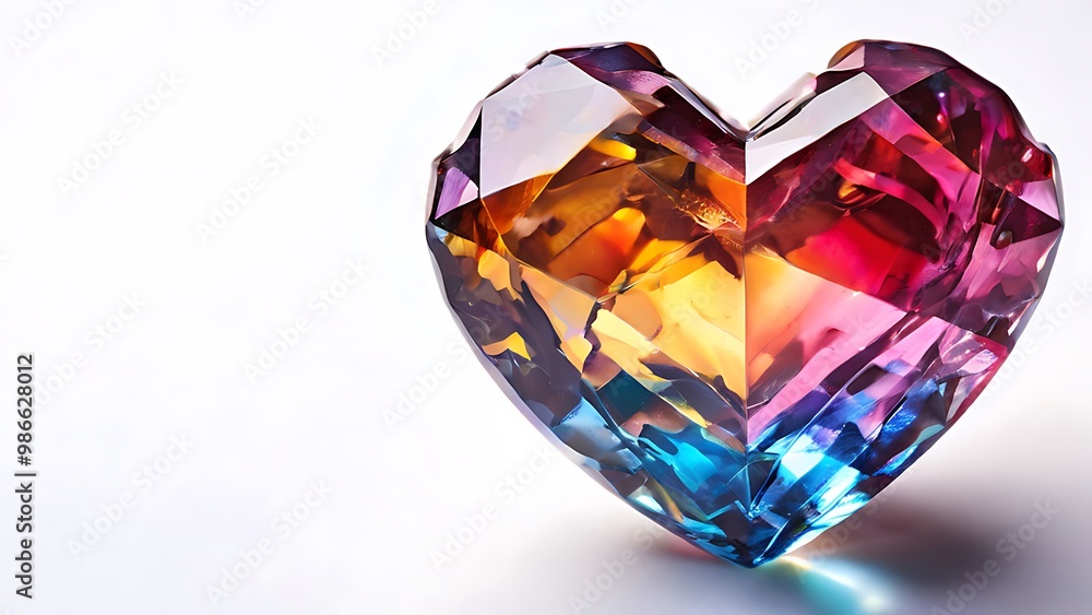 Sparkling Heart-Shaped Gemstone Sparkling Heart-Shaped Gemstone