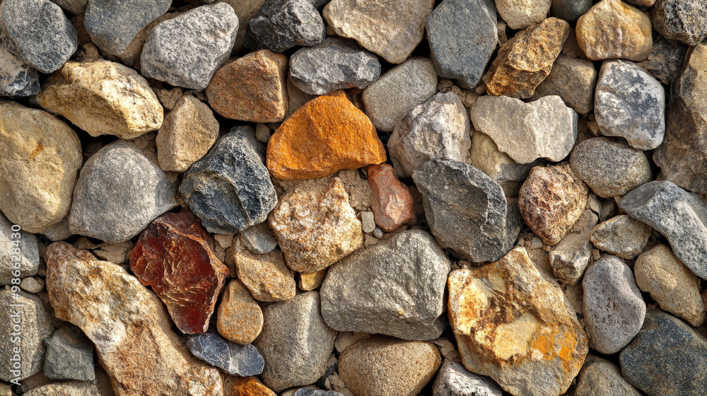 background of Coarse gravel with varied shapes and sizes background of Coarse gravel with varied shapes and sizes
