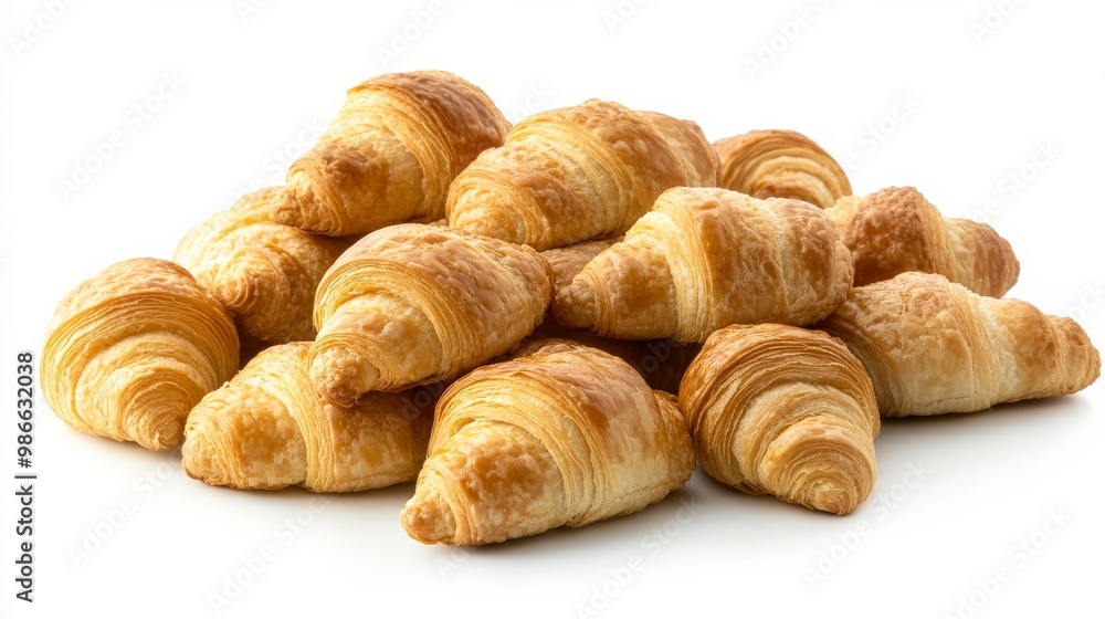 Scrumptious mini croissants, freshly baked Scrumptious mini croissants, freshly baked