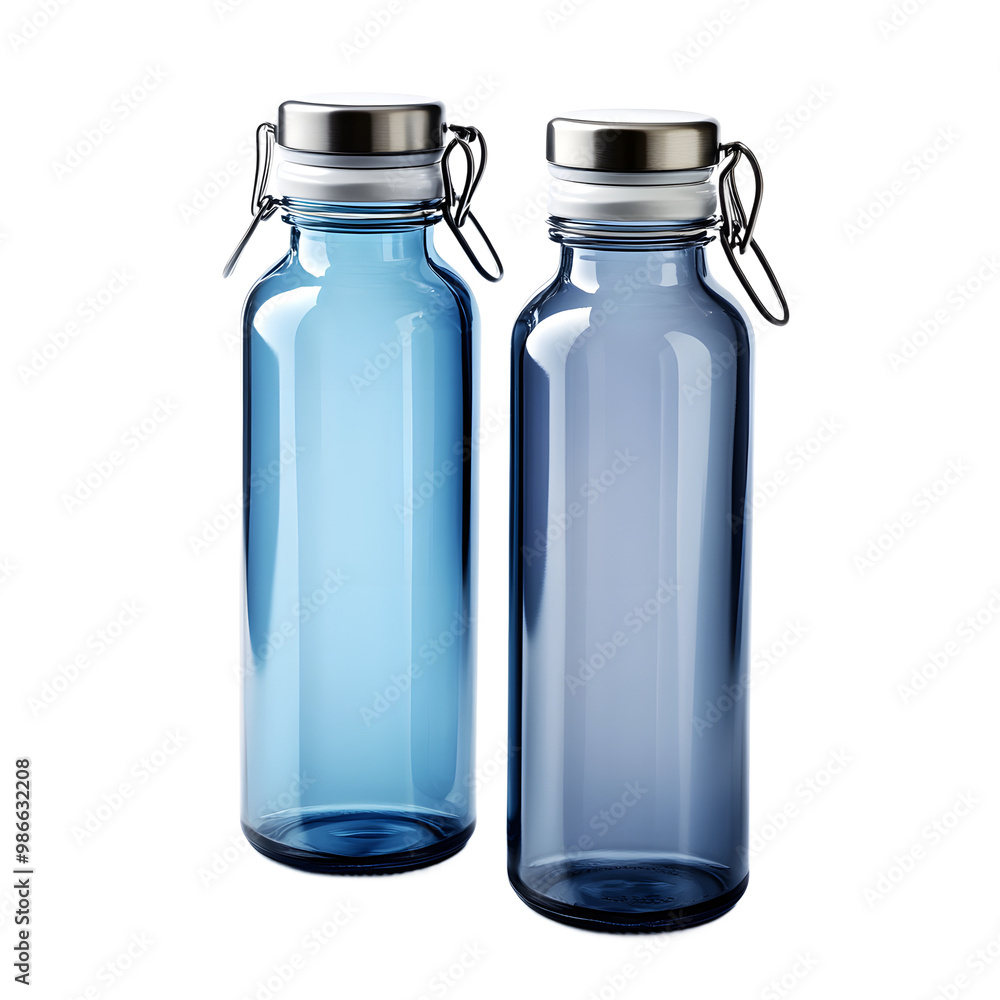 Stylish glass water bottles in blue tones, perfect for promoting hydration and eco-friendly living. Ideal for everyday use. Stylish glass water bottles in blue tones, perfect for promoting hydration and eco-friendly living. Ideal for everyday use.