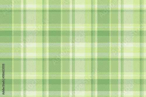 Performance background pattern textile, classic tartan plaid fabric. Quilted texture seamless check vector in green and lime colors.