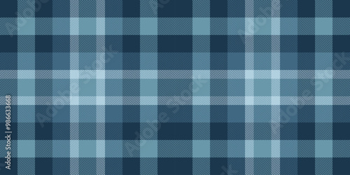 Designer textile pattern tartan, jacket check vector texture. Towel background seamless fabric plaid in cyan and light colors.