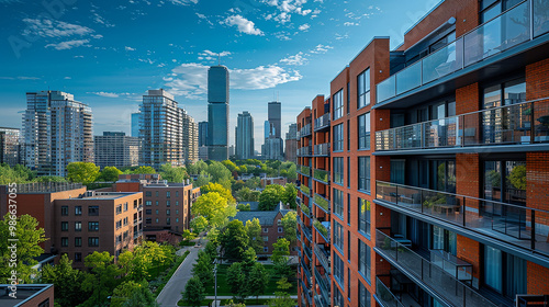 concept ville américaine en été