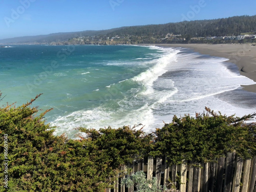 Mendocino County Beach in spring