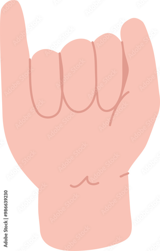 Hand With Little Finger Up Hand With Little Finger Up
