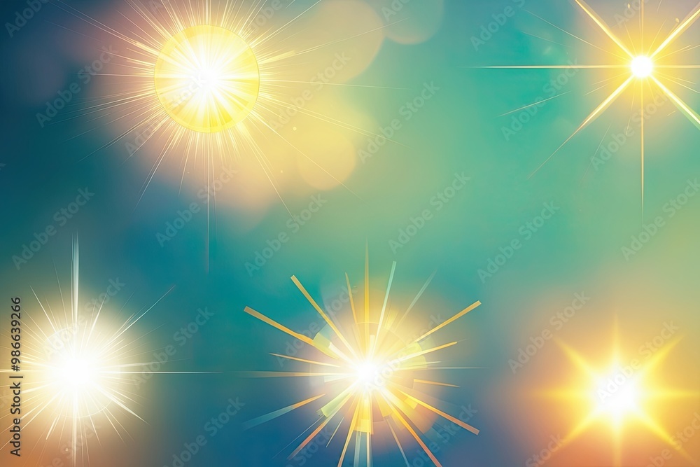 Bright Light Effects and Cheerful Sunlight Overlays with Uplifting Lens Flares and Refreshing Transitions