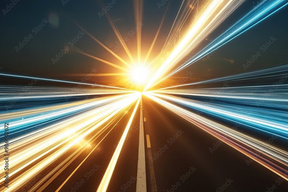 Breathtaking Sunlit Transitions with Radiant Effects and Glimmering Light Trails Breathtaking Sunlit Transitions with Radiant Effects and Glimmering Light Trails