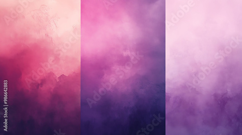 Gradient textures smooth transitions from warm pinks to cool purples ideal for serene and calming backgrounds in digital and print designs