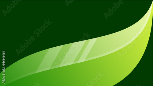 Modern green background design vector