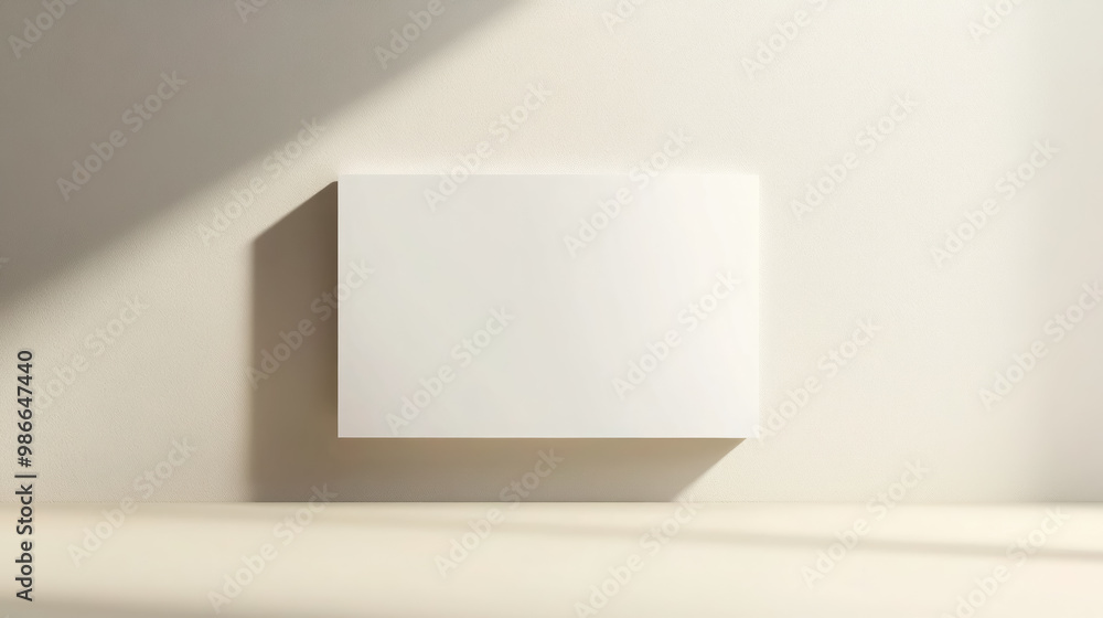 custom made wallpaper toronto digitalMinimalistic White Mockup Box on a Sunlit Table