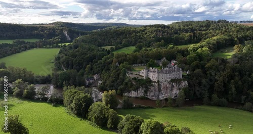 Walzin castle, Drehance, DInant, Namur, fairy tale castle. photo