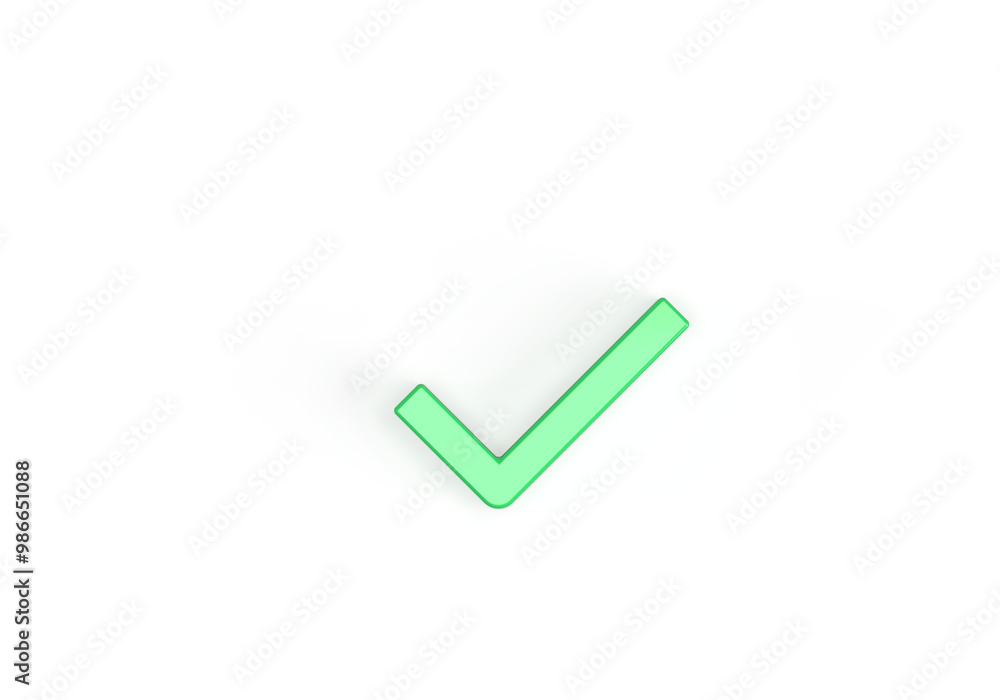 The checkmark is green. 3d rendering on the web, Internet, documents, office, business, work. Minimal style. Transparent background. The checkmark is green. 3d rendering on the web, Internet, documents, office, business, work. Minimal style. Transparent background.