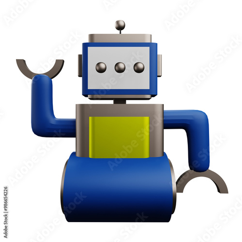 robot  3 D Illustration