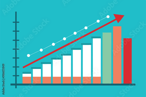 The visual summarizes business prospects with varying growth metrics and trend lines over time, Company's business prospects are not showing any significant growth or decline.