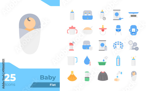 Baby Flat Icons