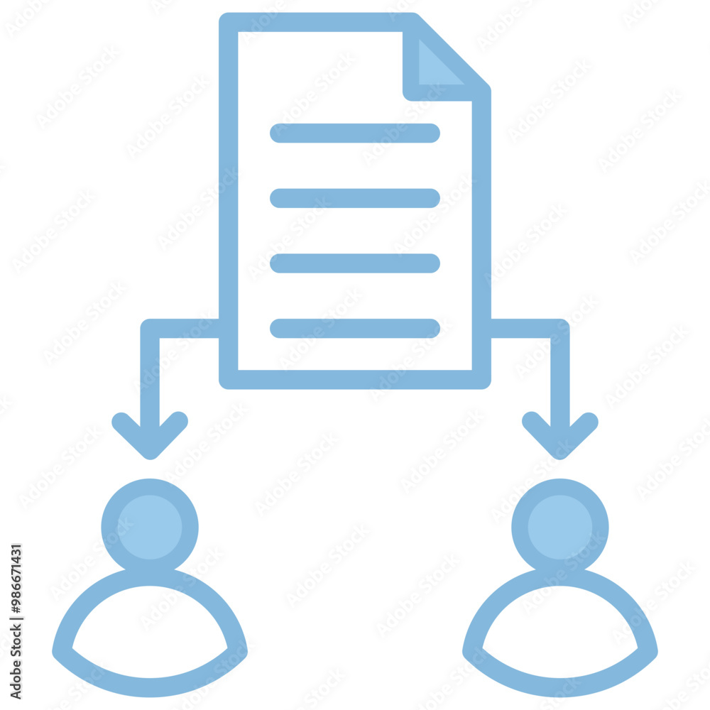 Delegate icon with line color style Delegate icon with line color style