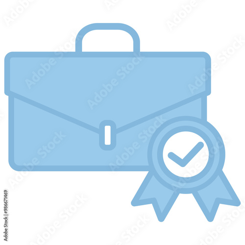 Successful icon with line color style
