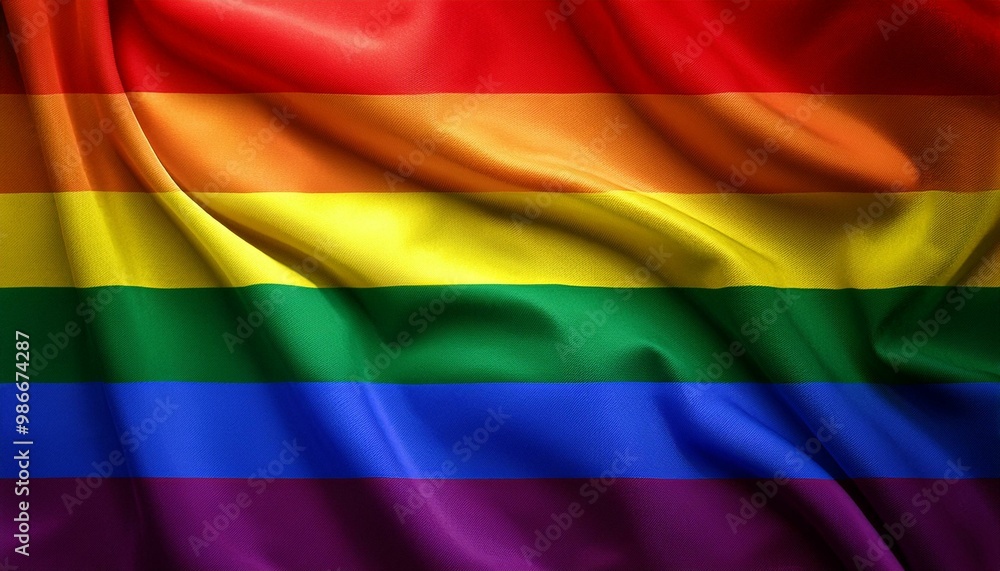 レインボー・フラッグ(waving pride flag.)
レインボー・フラッグ(waving pride flag.)
