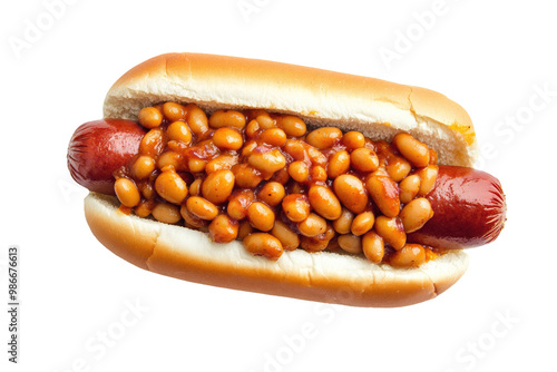 Hot Dog with Baked Beans Is...