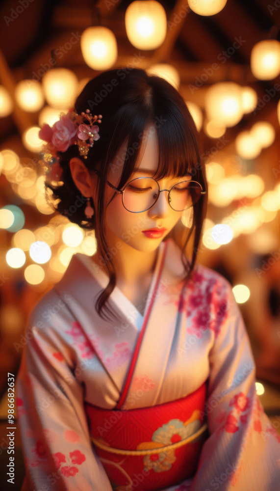 着物姿の女性 着物姿の女性