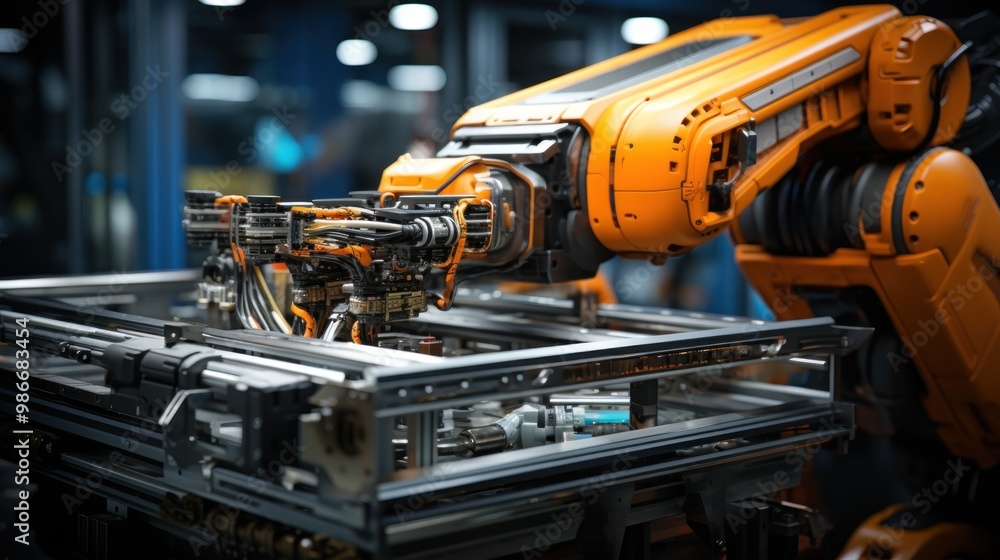 Fototapeta premium Industrial Robot Arm