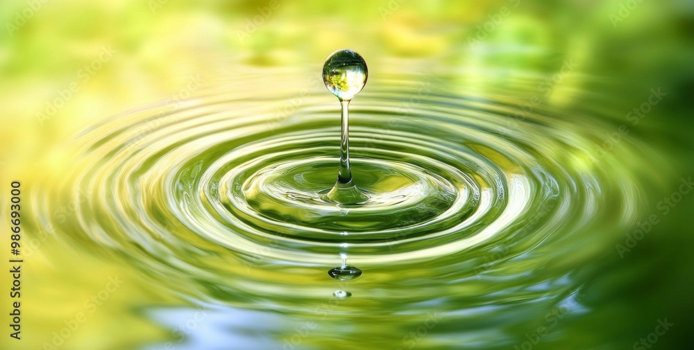 A close-up of a water droplet creating ripples on a green background, symbolizing the purity and essence of clean drinking water. A close-up of a water droplet creating ripples on a green background, symbolizing the purity and essence of clean drinking water.