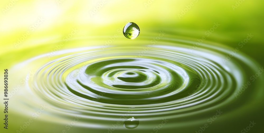 A close-up of a water droplet creating ripples on a green background, symbolizing the purity and essence of clean drinking water. A close-up of a water droplet creating ripples on a green background, symbolizing the purity and essence of clean drinking water.