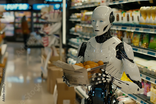 Wallpaper Mural Ai ecommerce logistics where artificial intelligence optimizes delivery routes reduces shipping times and ensures efficient and reliable order fulfillment Torontodigital.ca