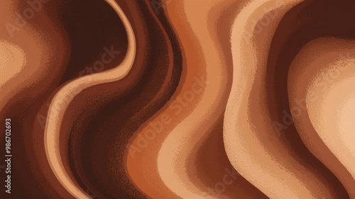 Stunning Coffee-Inspired Gradient Background in Rich Brown, Mocha, and Cream Tones