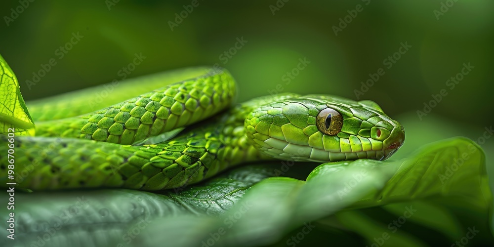 Green Rough Snake Green Rough Snake