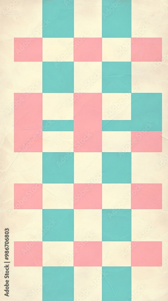 Colorful geometric pattern on soft background Colorful geometric pattern on soft background