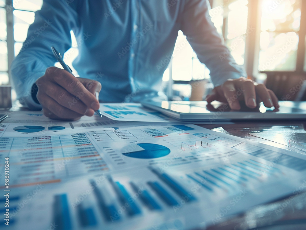 Analyzing financial performance metrics with detailed reports and graphs Analyzing financial performance metrics with detailed reports and graphs