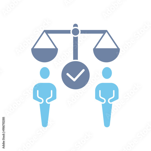 human right concept line icon. Simple element illustration.human right concept outline symbol design.