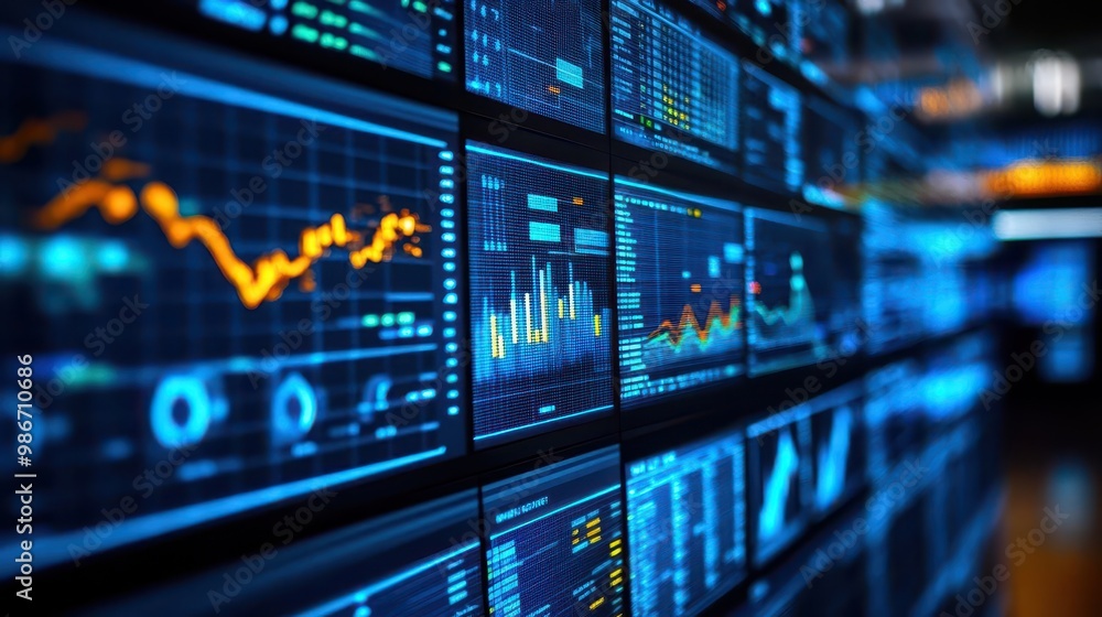 Data analytics tools in use on multiple screens, analytical style, sharp focus, bright lighting, high detail Data analytics tools in use on multiple screens, analytical style, sharp focus, bright lighting, high detail